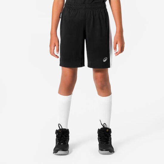 Short de basket enfant, SH100 noir