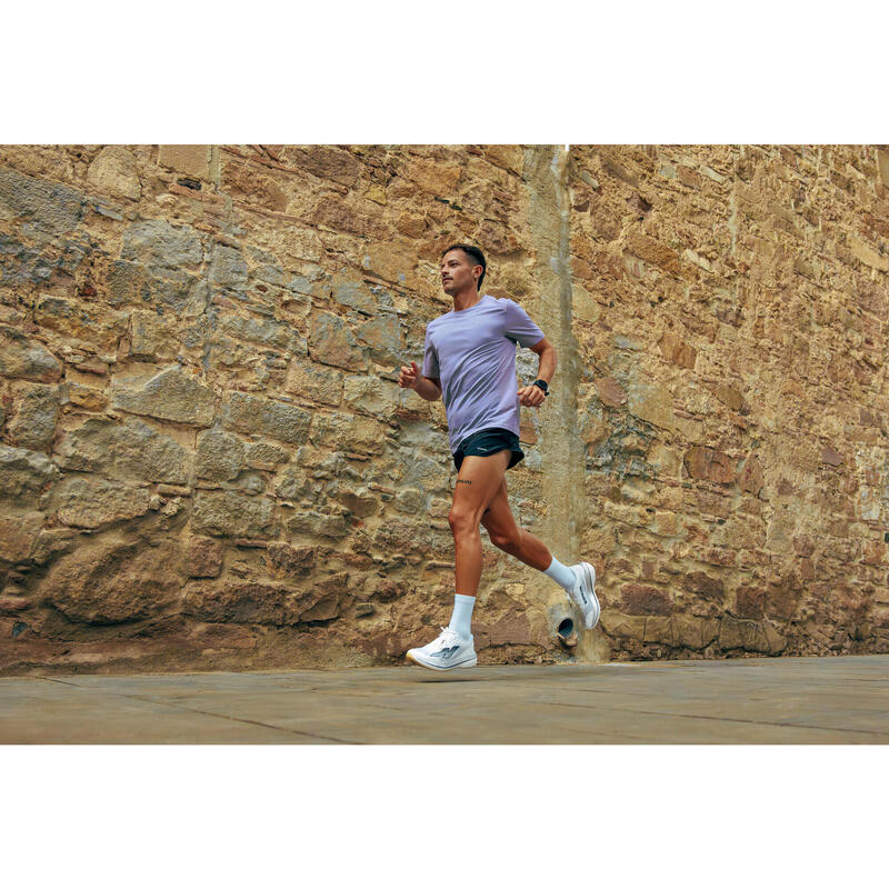 Erkek Koşu Tişörtü - Açık Mor - Kiprun Run 900