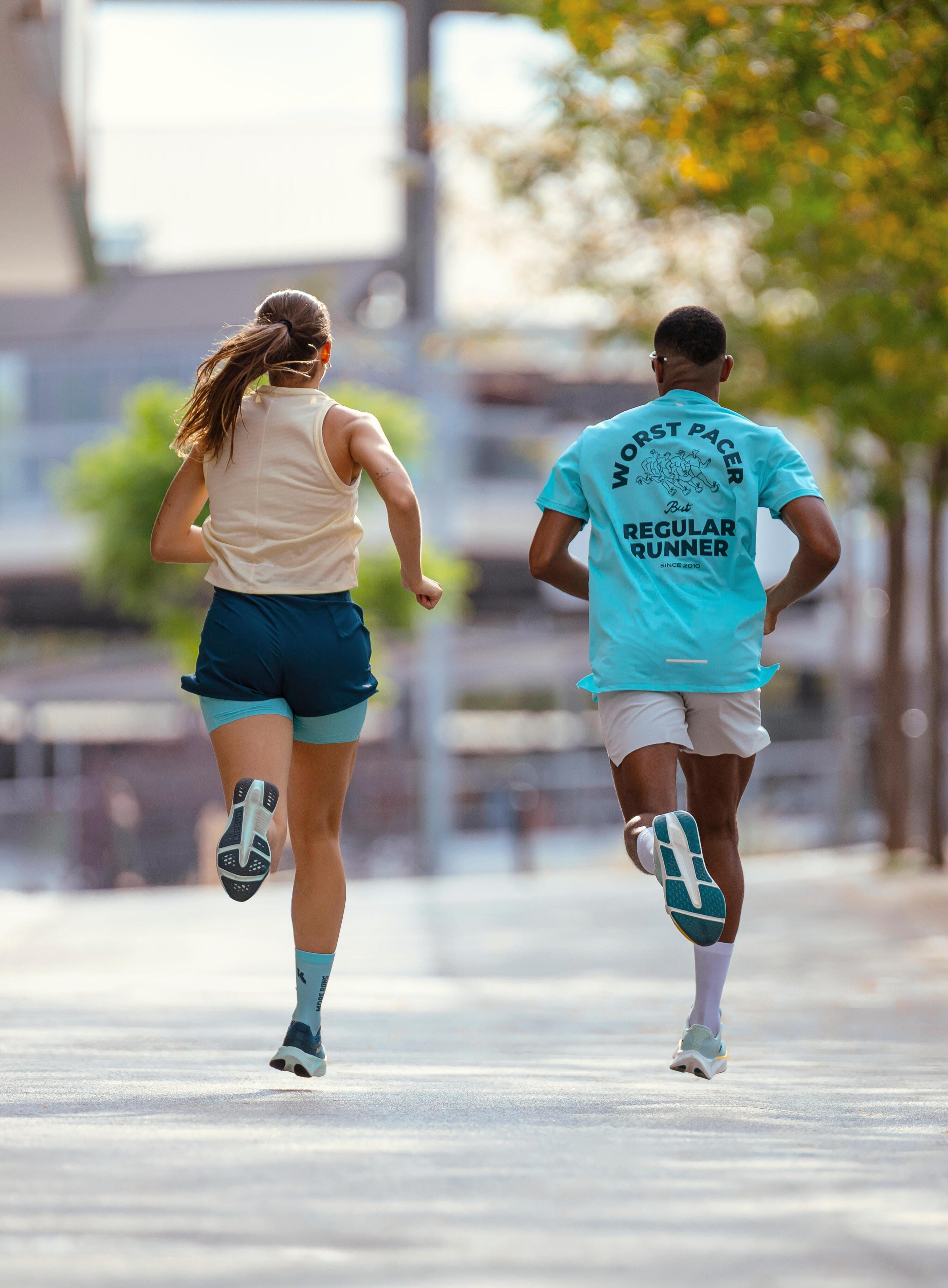 Short de course 2 en 1 femme, Run 500 Confort 13/15