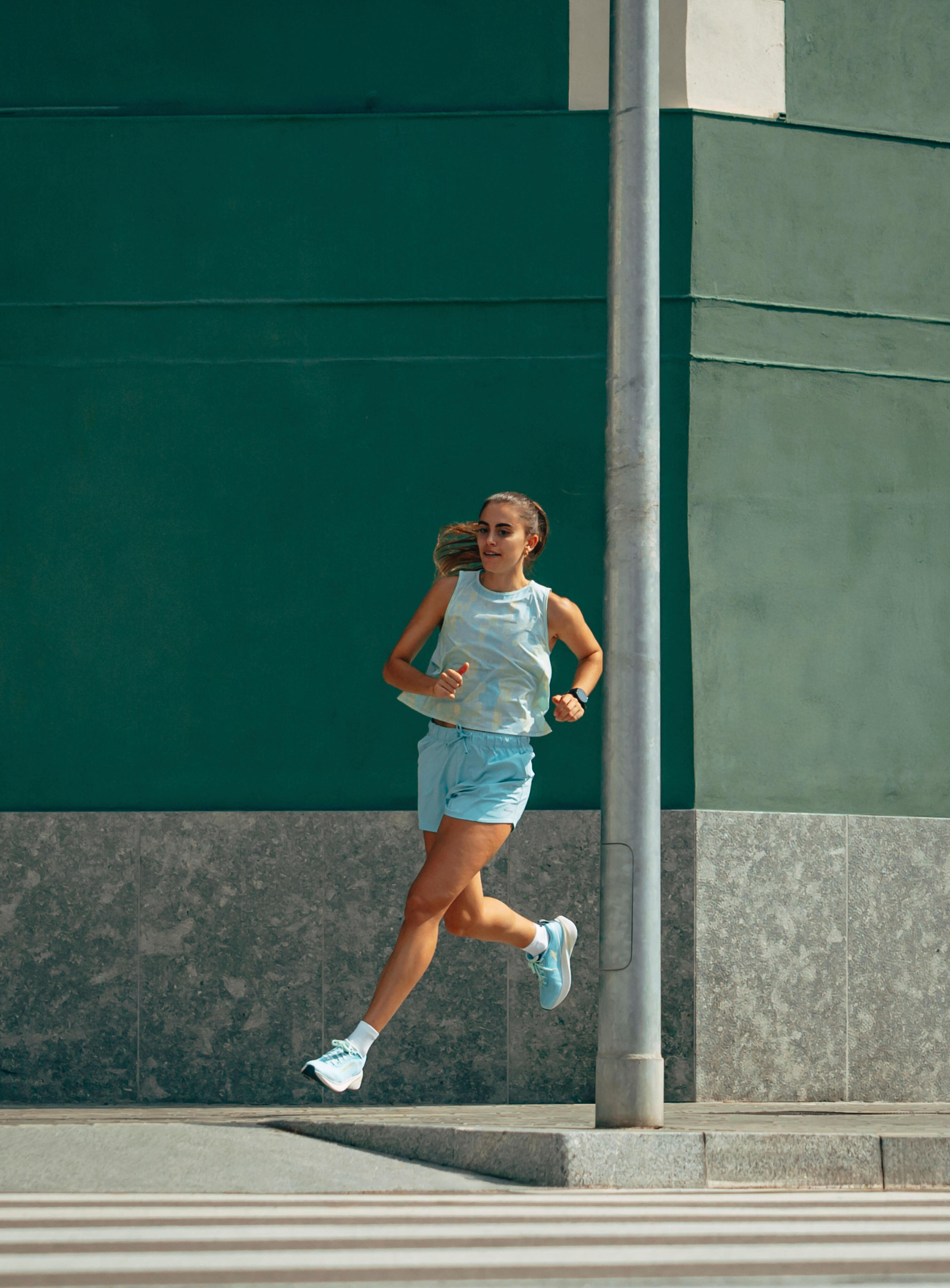 Laufshorts Trailrunning Damen atmungsaktiv - Run 500 Dry blau 11/12
