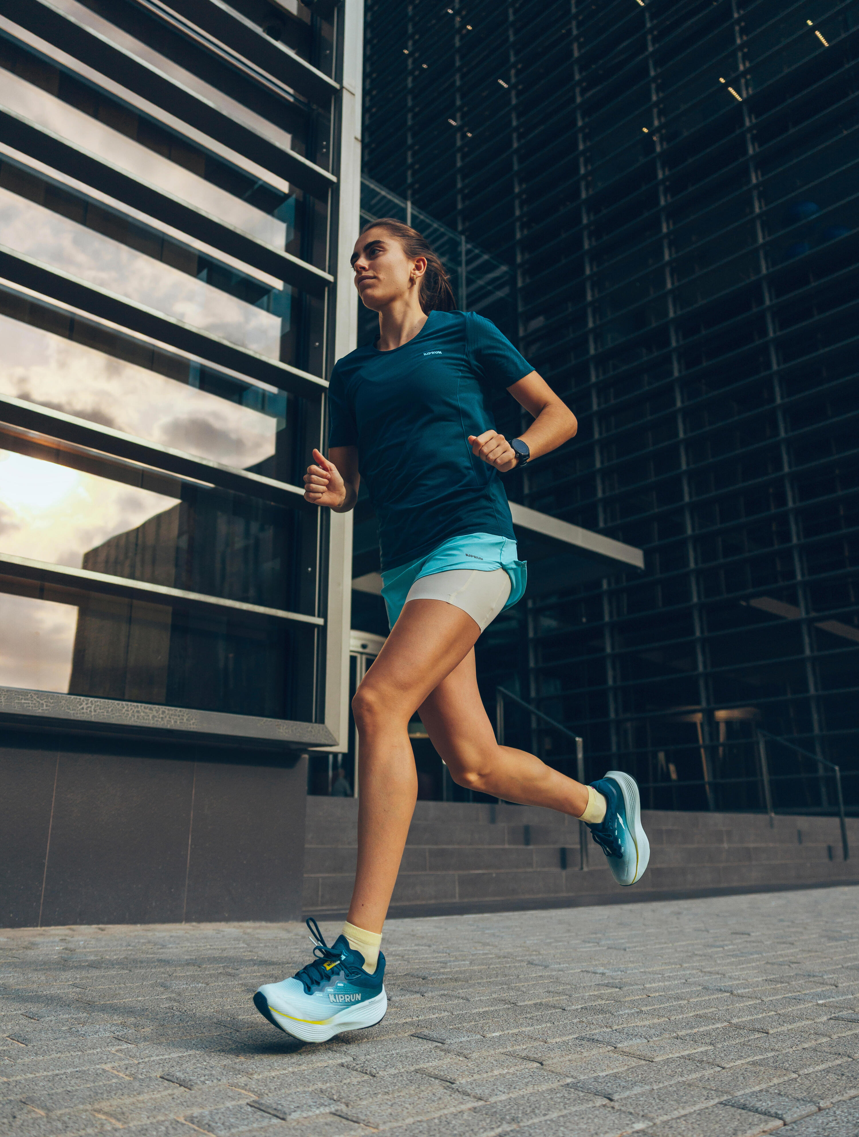 T-shirt de course femme, Run 500 Confort 7/11
