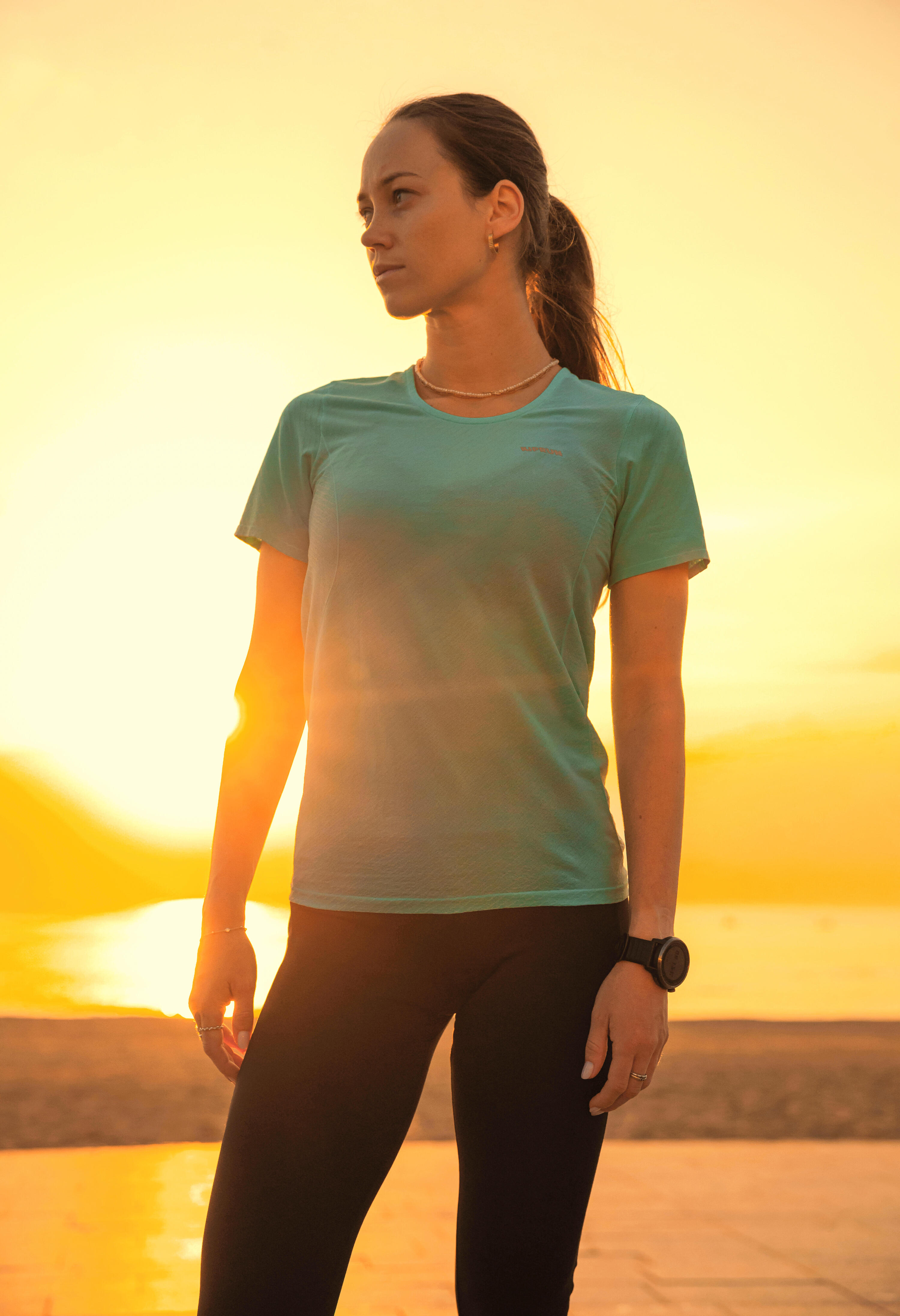 T-shirt de course femme, Run 500 Confort 7/11