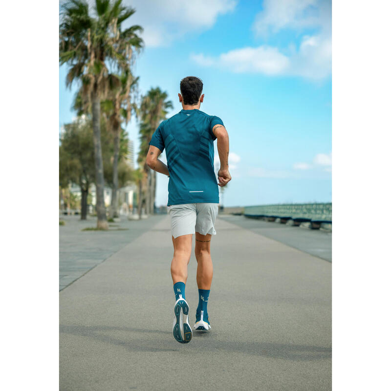 Șort de alergare KIPRUN Run 500 Gri Bărbaţi