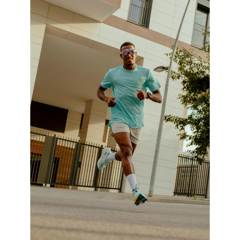 Șort de alergare KIPRUN Run 500 Gri Bărbaţi