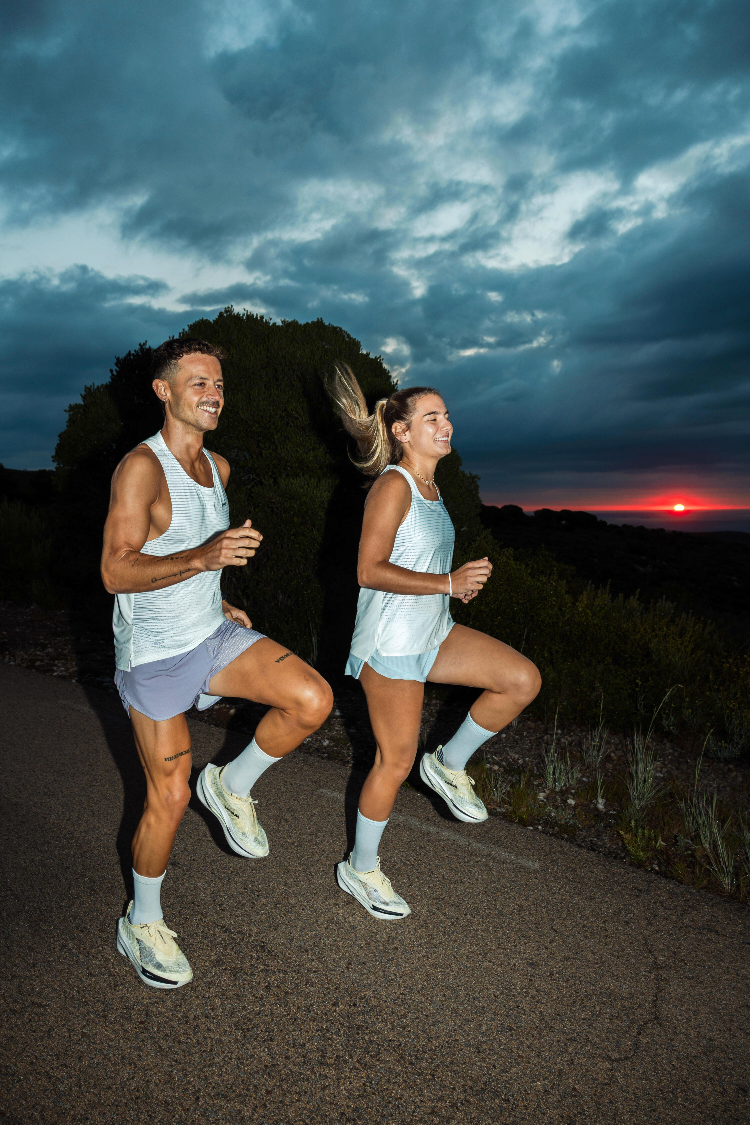 Short de course homme, Run 500 Confort Split 13/16