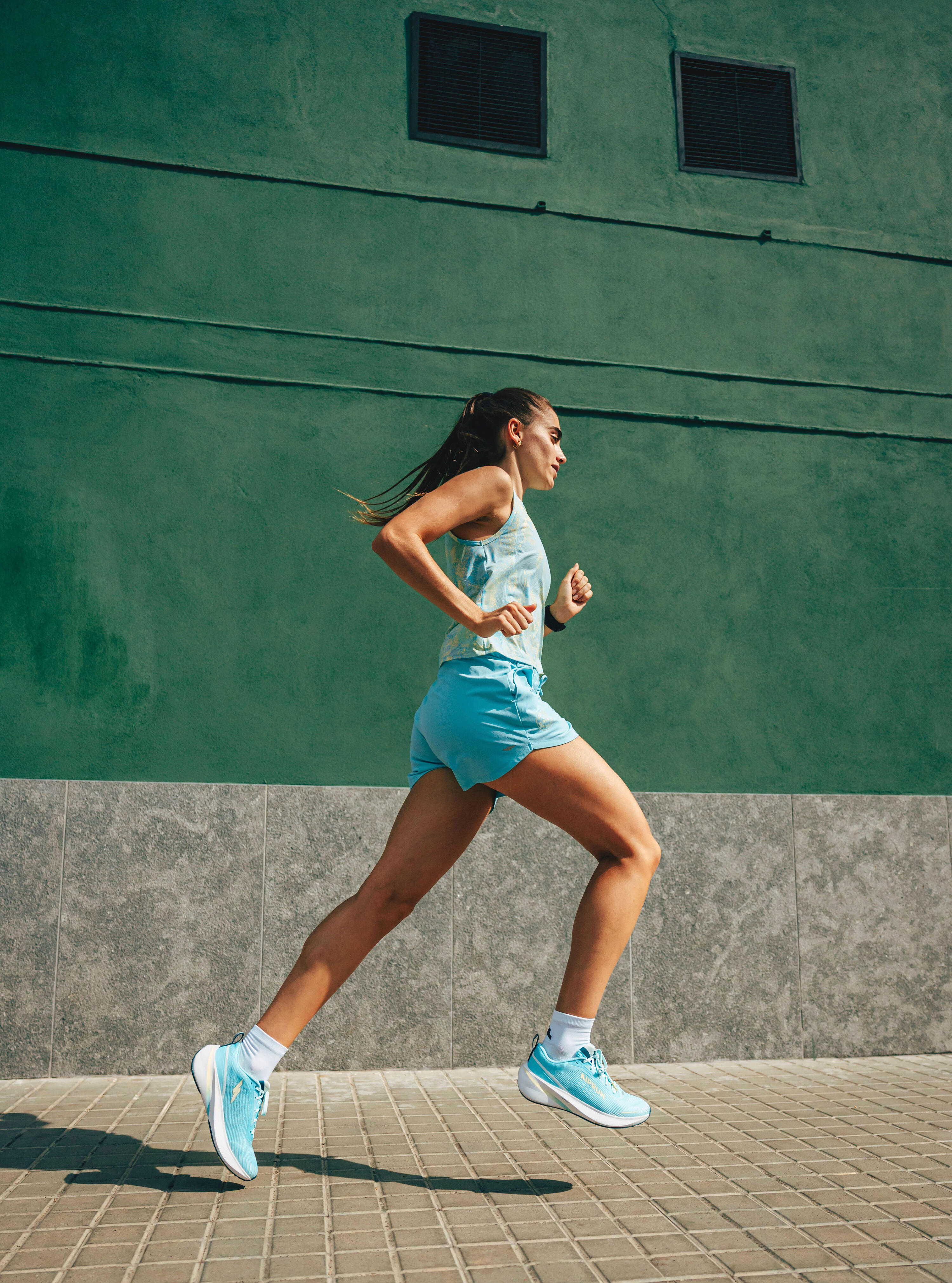 Laufshorts Trailrunning Damen atmungsaktiv - Run 500 Dry blau 9/12