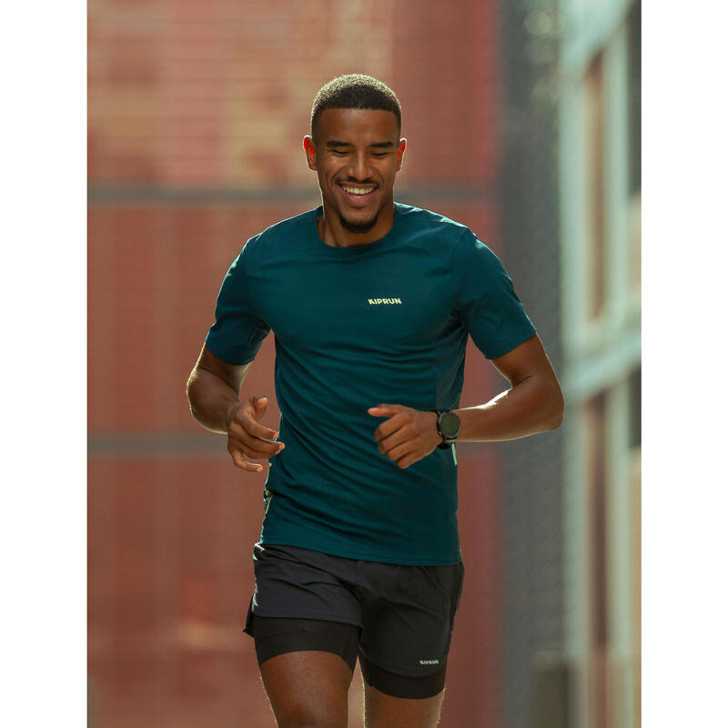 Tricou de alergare Kiprun Run 900 Light Albastru Bărbați