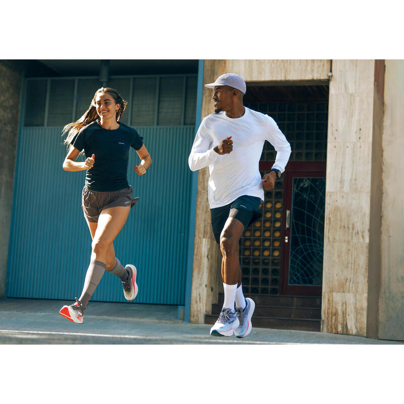 Șort de alergare & trail ușor, Kiprun run 900 light maro, damă