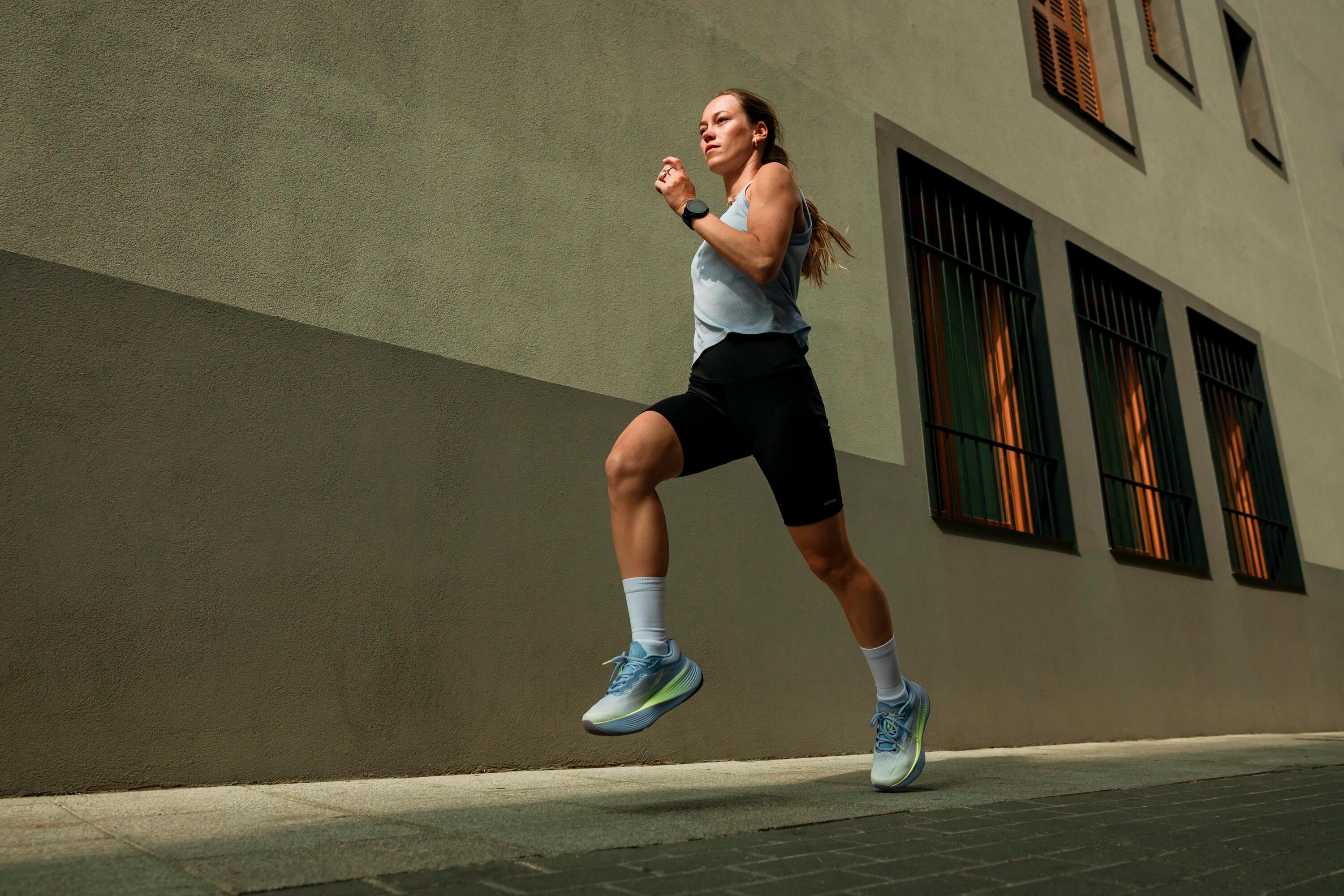 Women's Running Tight Shorts Run 500 -Smoked Black -  5