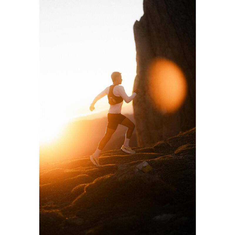 Încălțăminte alergare trail cu placă de carbon Kiprun Kipsummit Race bej Bărbați