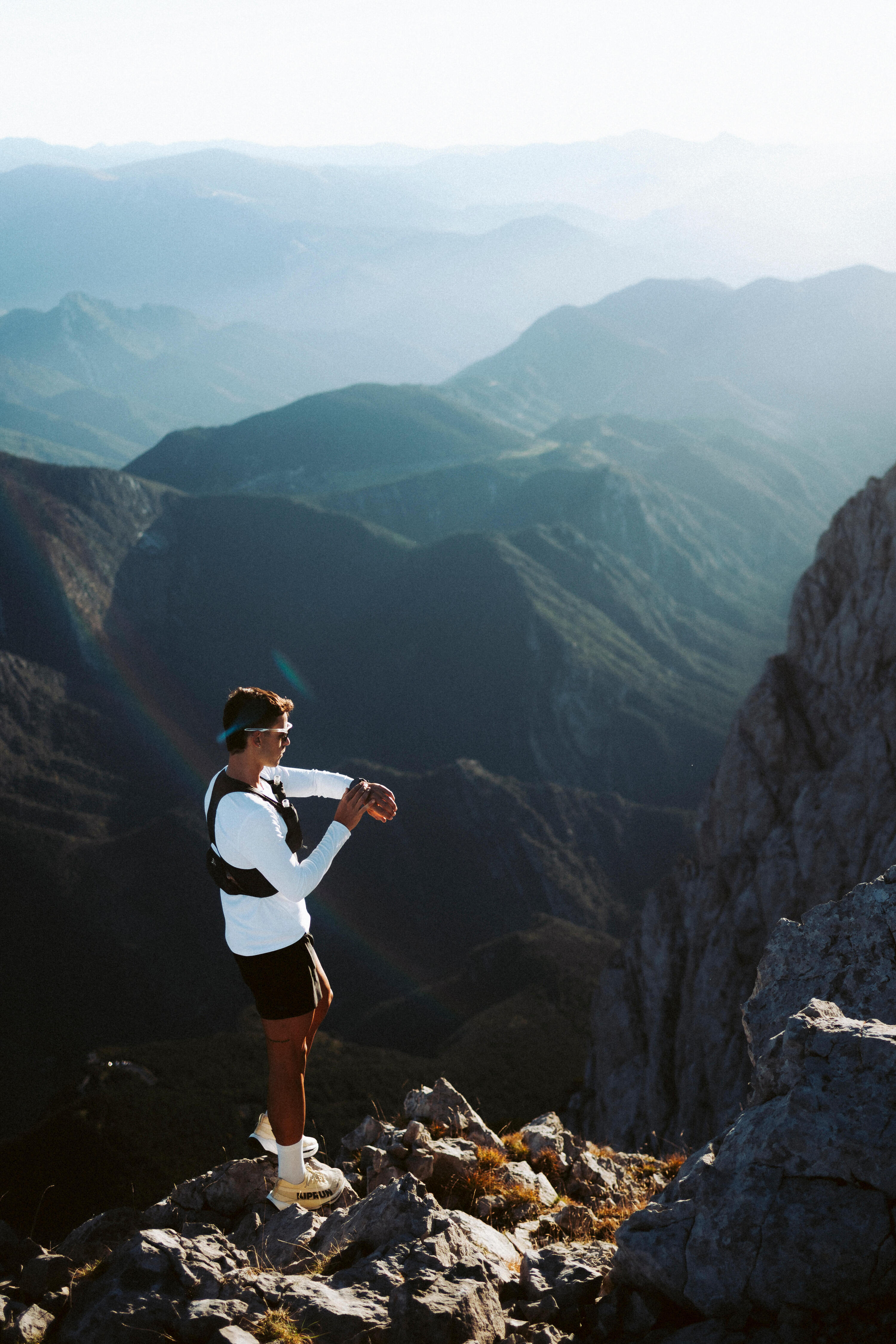 Men's trail running shoes with carbon plate, Kiprun Kipsummit Race - Beige