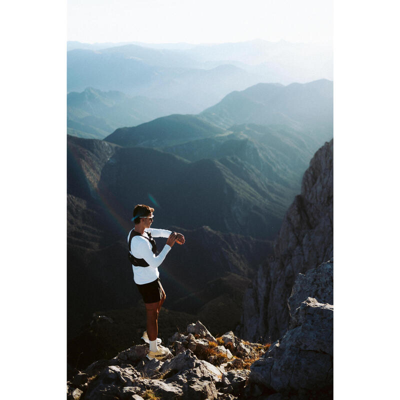 Încălțăminte alergare trail cu placă de carbon Kiprun Kipsummit Race bej Bărbați