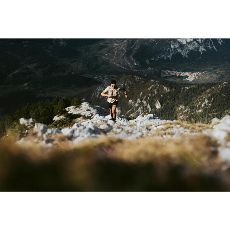Tricou alergare pe distanțe lungi Kiprun Run 900 Ultra Bej Bărbați