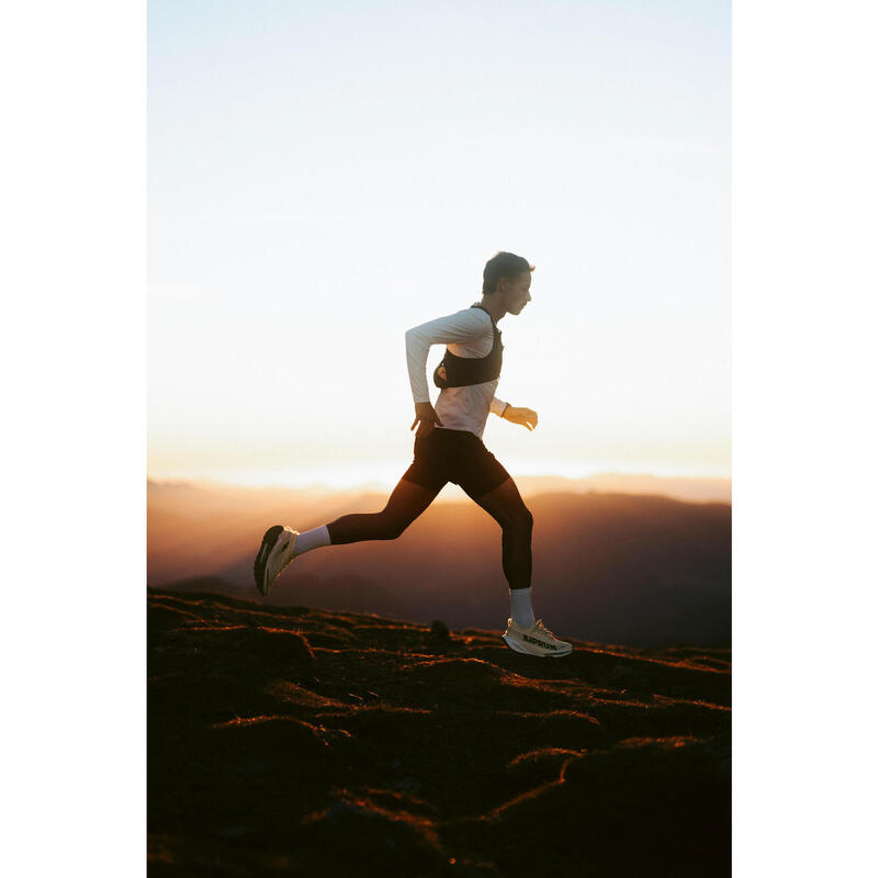 Încălțăminte alergare trail cu placă de carbon Kiprun Kipsummit Race bej Bărbați