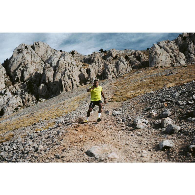Încălțăminte de alergare trail cu placă de carbon Kiprun Kipsummit Race verde B