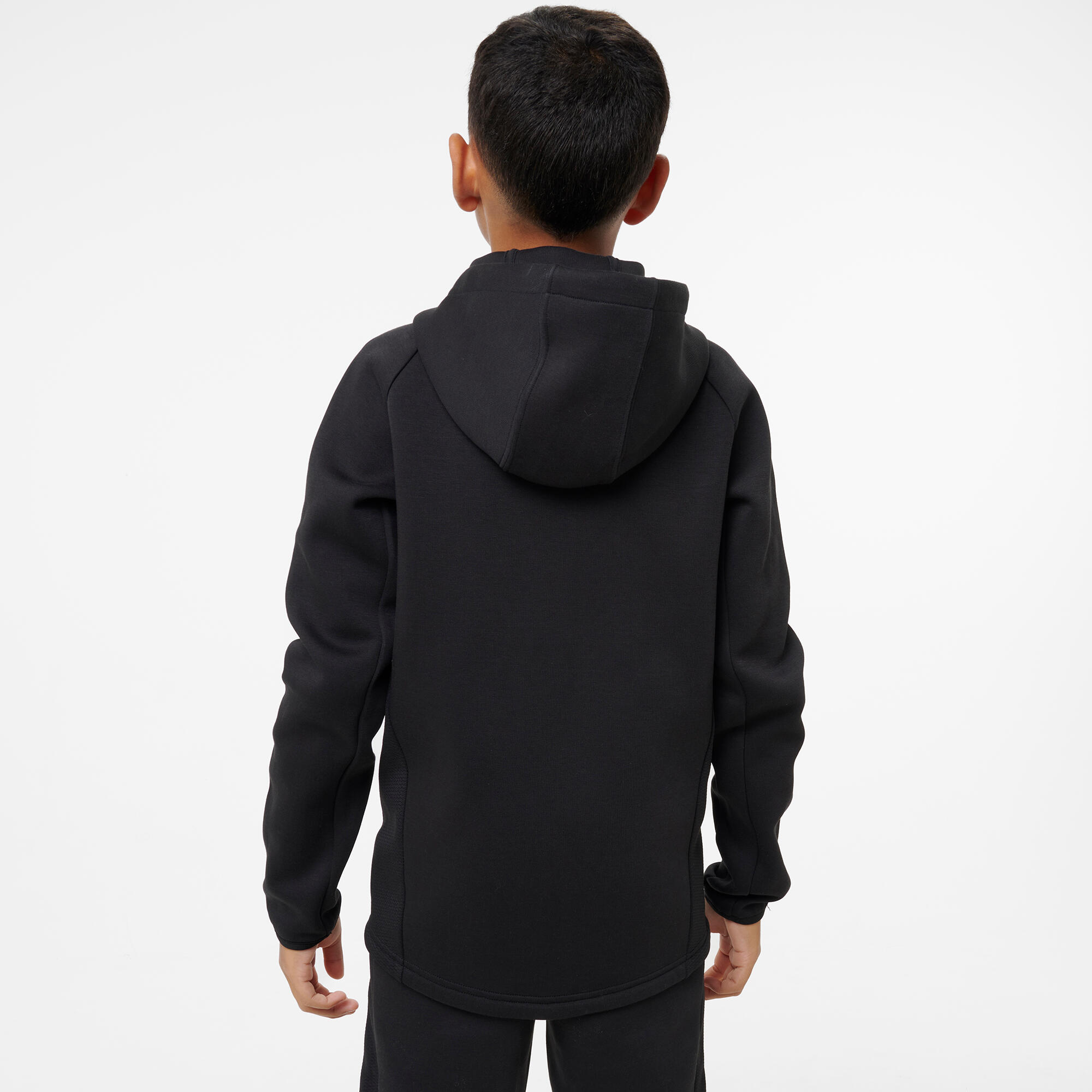 Kapuzenjacke mit Reissverschluss für Kinder – schwarz 2/6