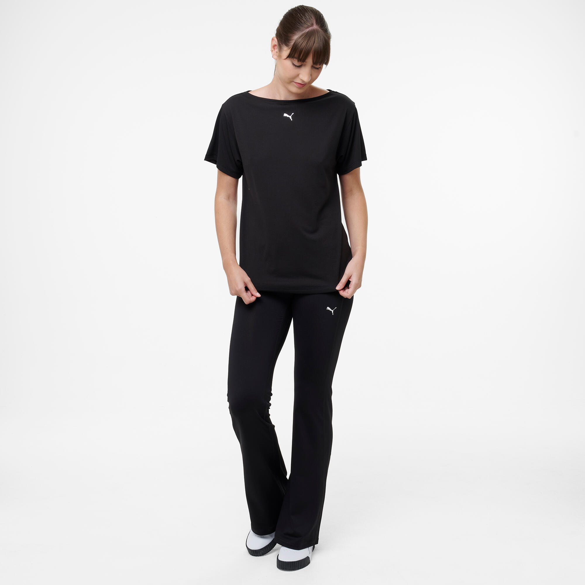 T-shirt ample de fitness femme,  noir 6/7