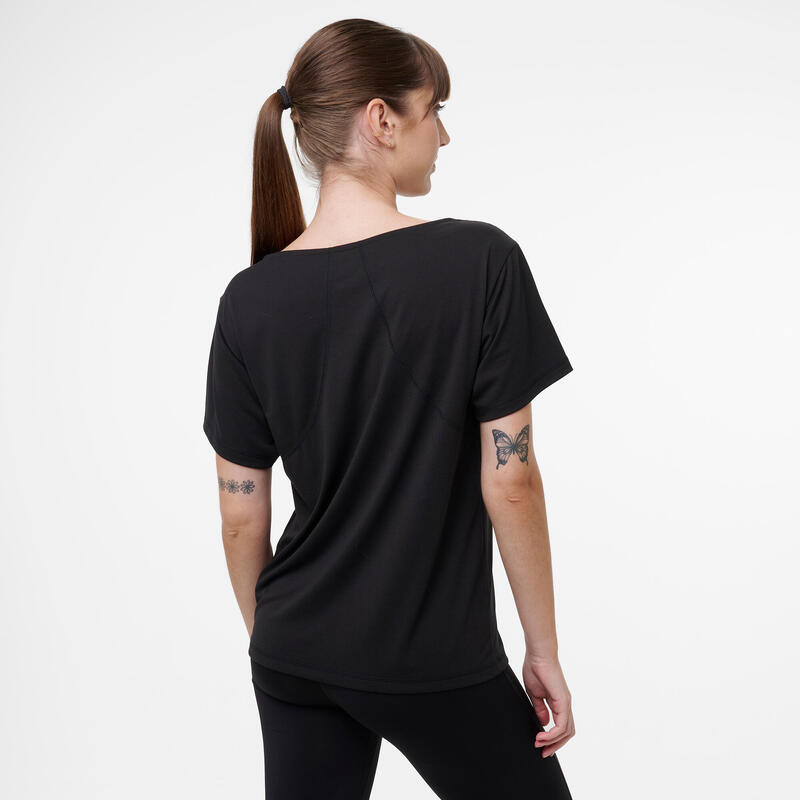 Tricou amplu de fitness Puma Negru Damă