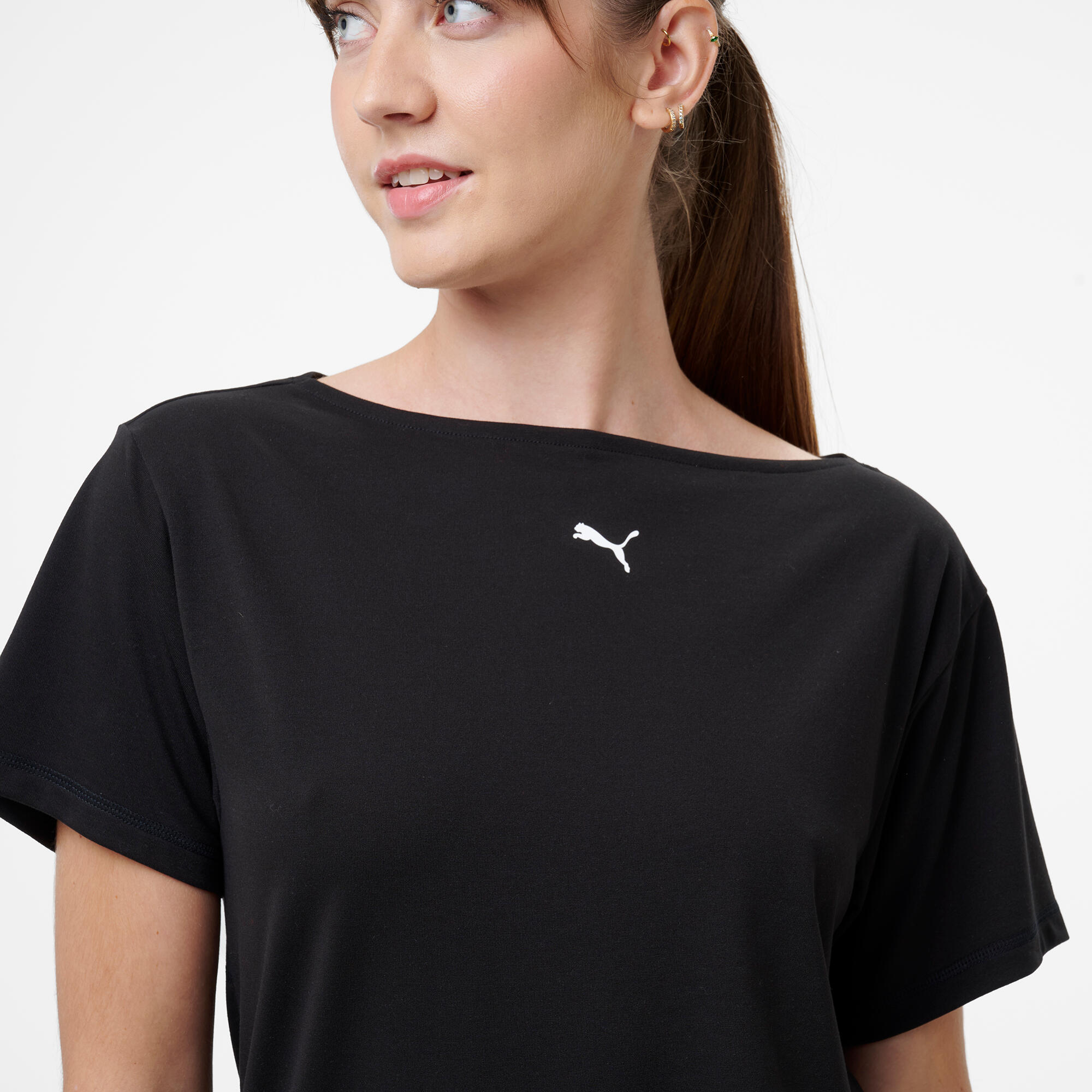 T-shirt ample de fitness femme,  noir 3/7