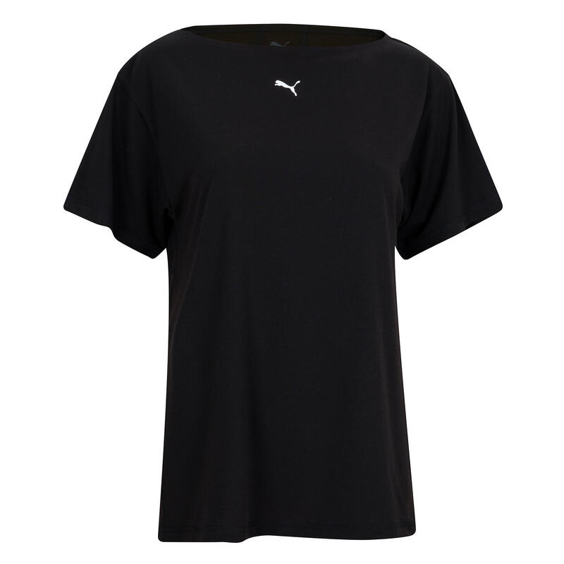 Tricou amplu de fitness Puma Negru Damă