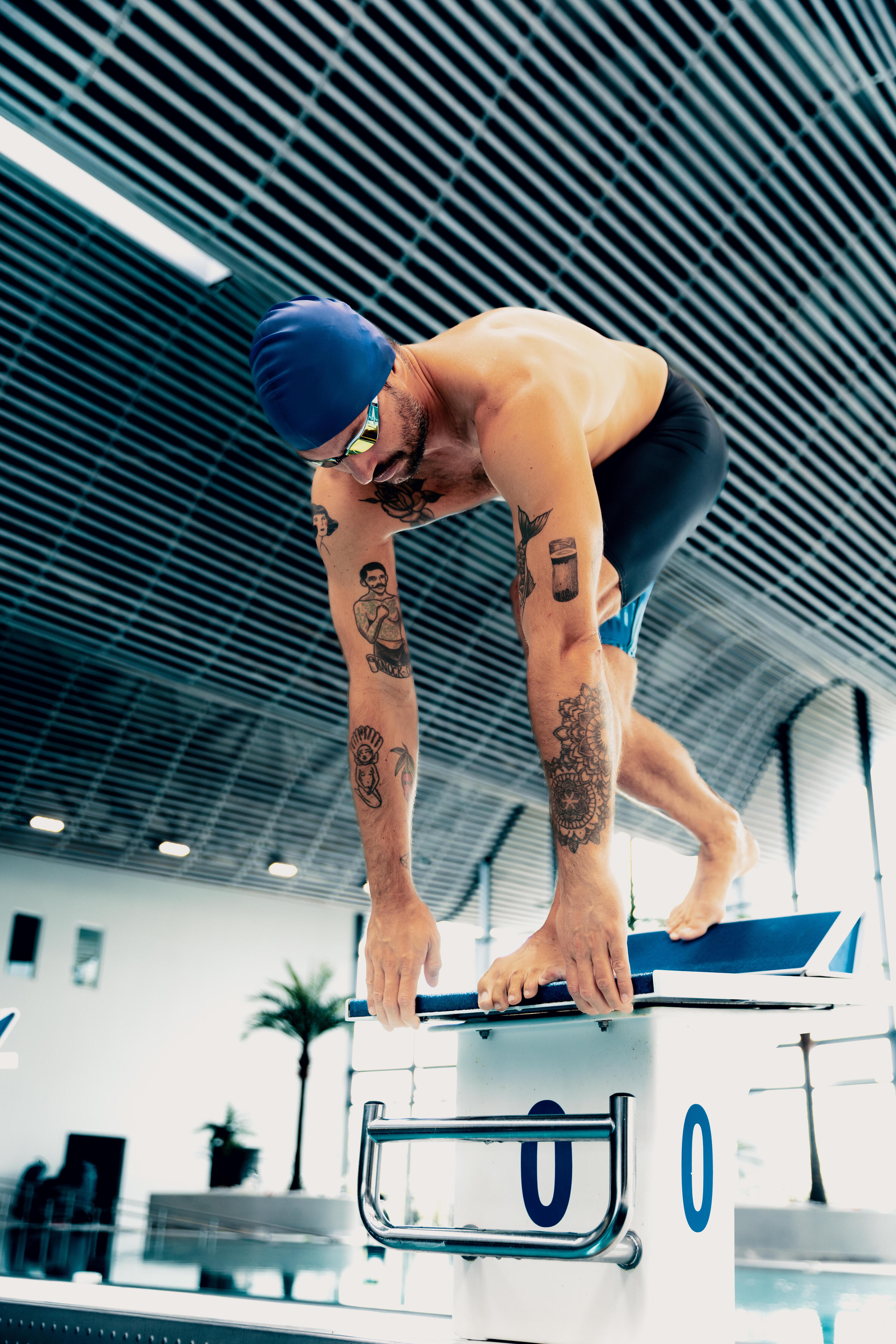 Schwimmbrille Wettkampf Speedo - Hyper Elite weiß/blau  10/10