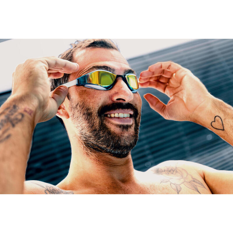 Ochelari de competiții de înot Speedo Hyper Elite Alb-Albastru