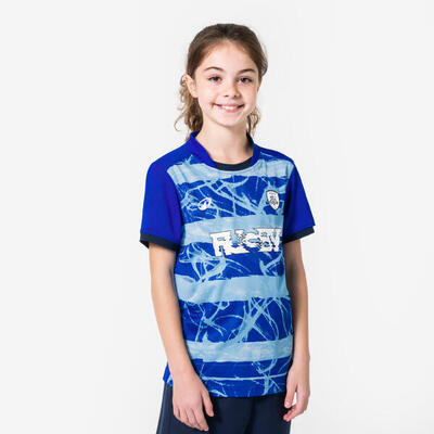Rugbyshirt kid club voor kinderen blauw