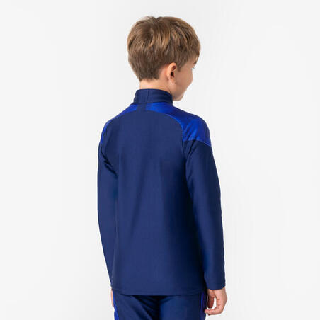 Кофта дитяча на блискавці Viralto Check темно-синя
