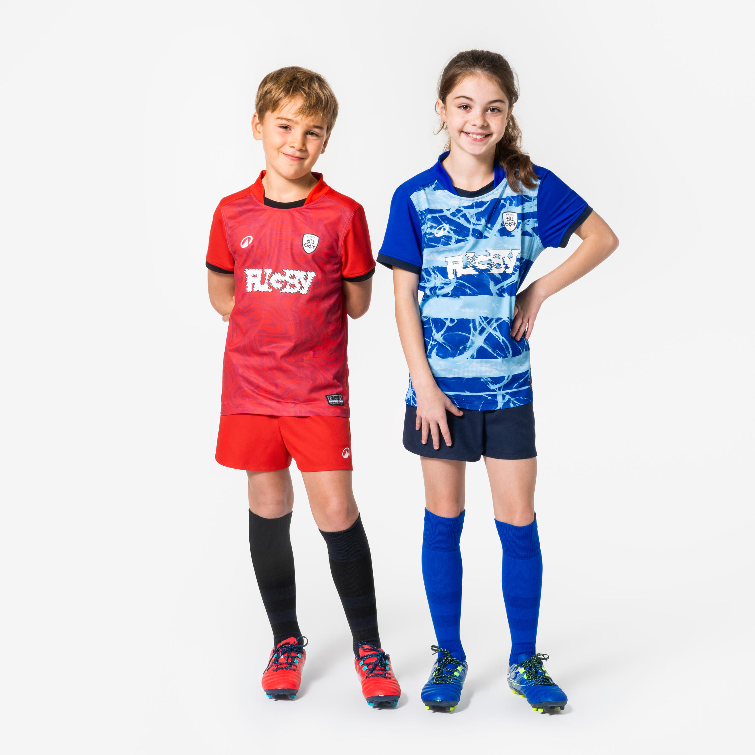 Maglia rugby bambino KID CLUB rossa 6/6