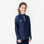 Sweat de football 1/2 zip enfant VIRALTO KIDS Boreal Marine et manche bleue
