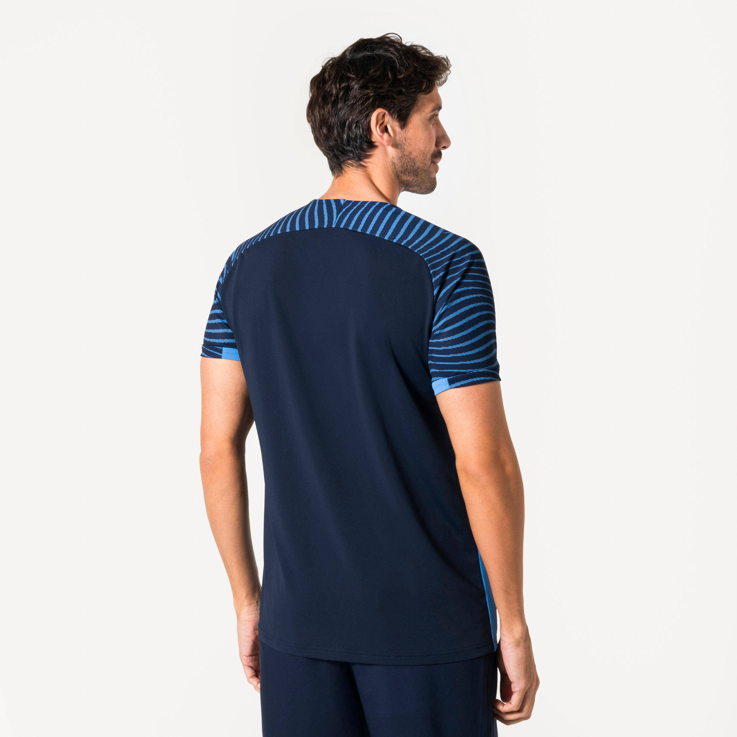Adult Short-Sleeved Football Shirt Viralto Ripples - Navy Blue/Blue 2026 -  4
