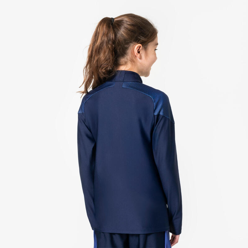 Dětská fotbalová mikina se zipem u krku Viralto Kids Boreal