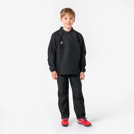 COUPE VENT IMPERMÉABLE DE RUGBY ENFANT - SMOCKTOP JR NOIR