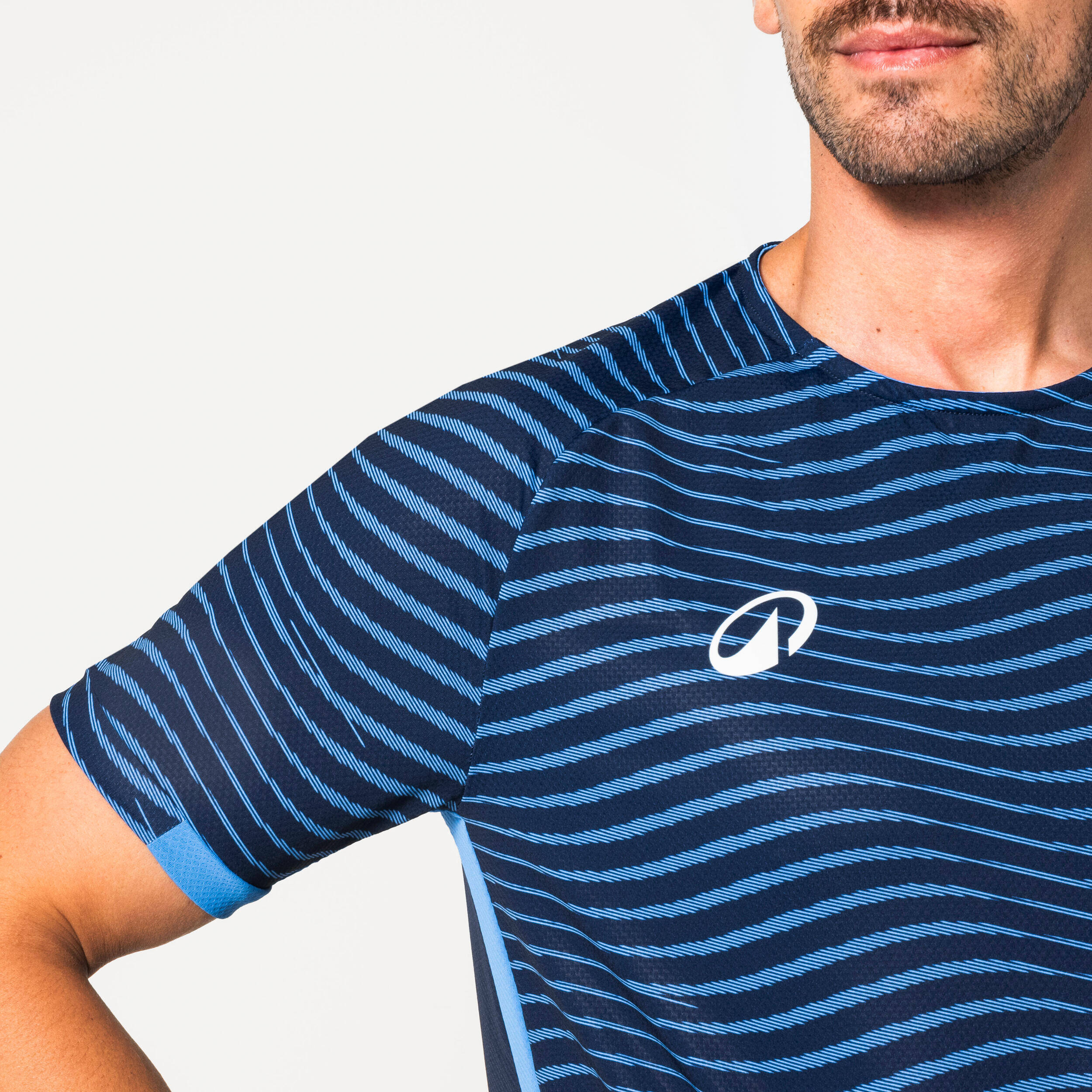 Adult Short-Sleeved Football Shirt Viralto Ripples - Navy Blue/Blue 2026 -  3