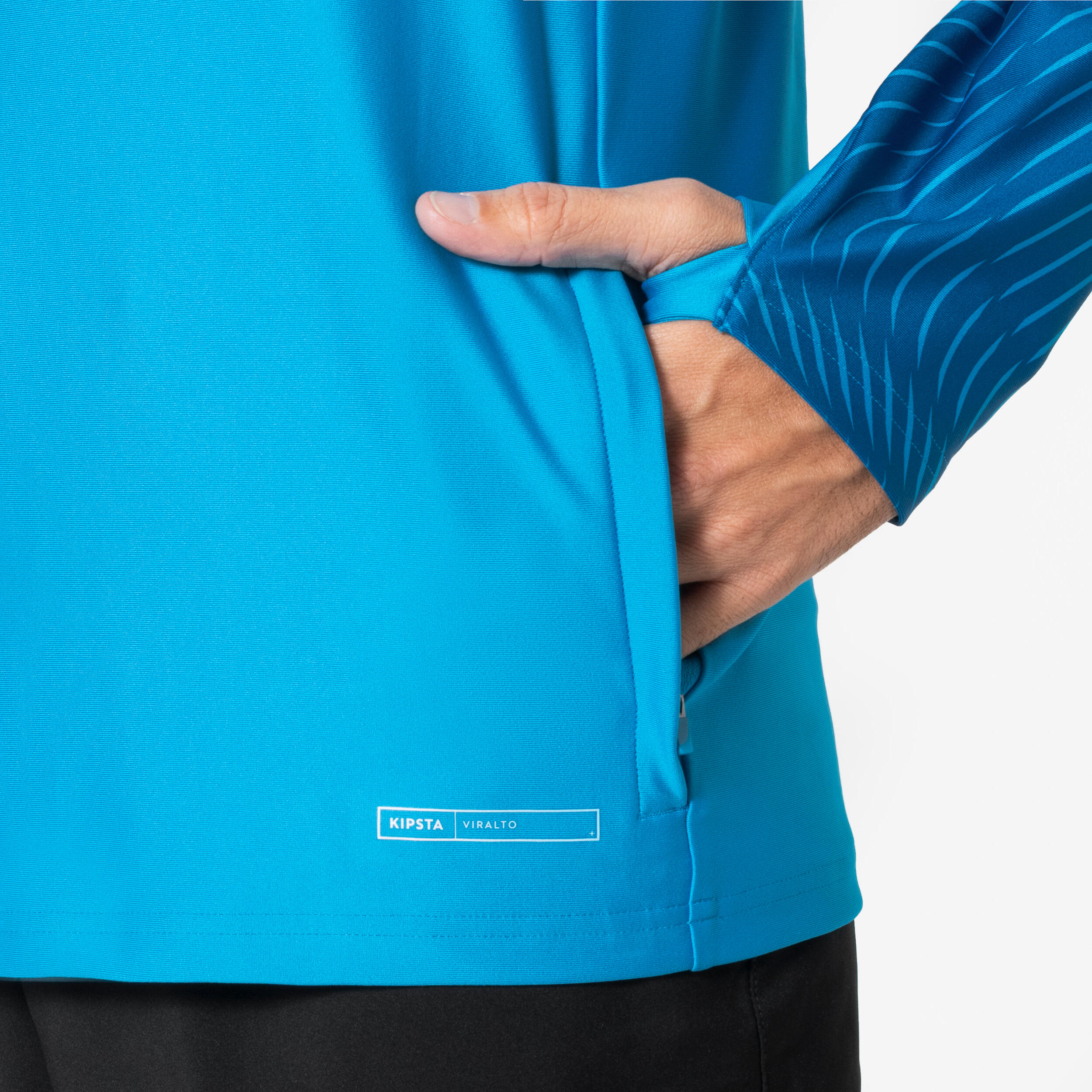 Sweat 1/2 zip VIRALTO WAVY club bleu azur 5/6