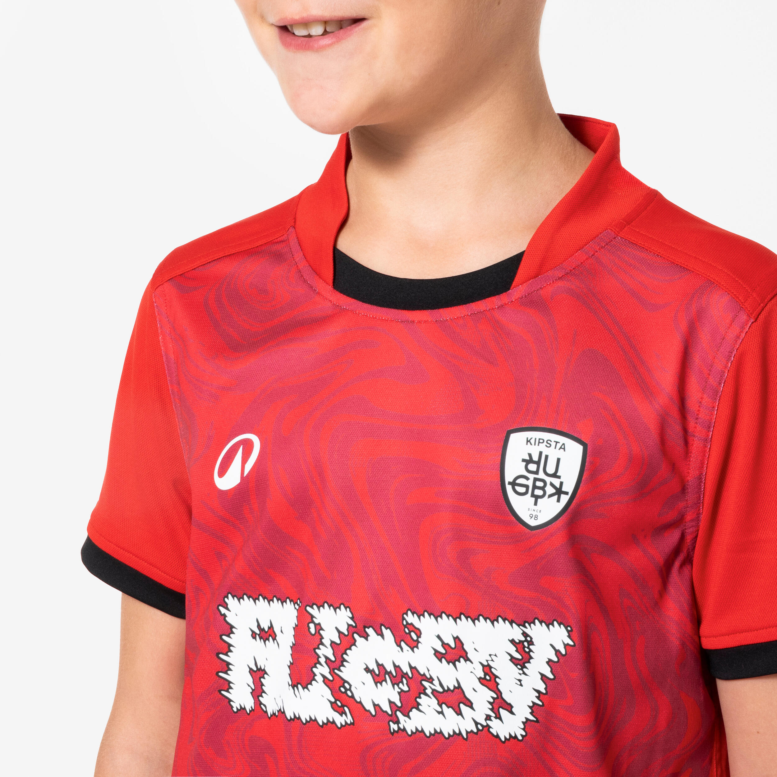 Maglia rugby bambino KID CLUB rossa 3/6