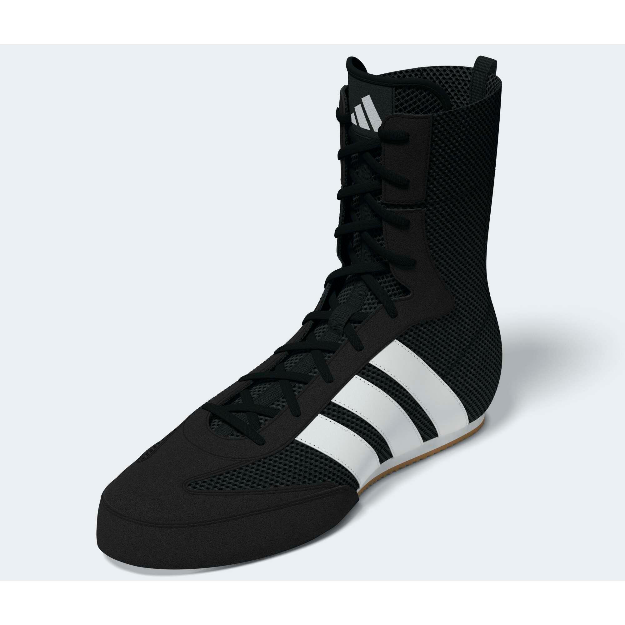 Chaussure montante de boxe, Boxe Hog Classic Adidas noir 4/8