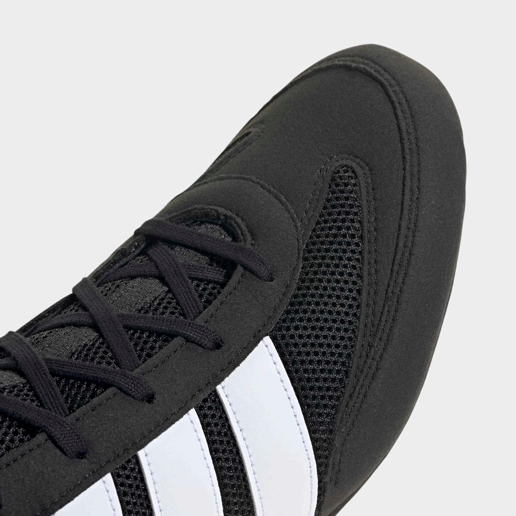Chaussure montante de boxe, Boxe Hog Classic Adidas noir 6/8