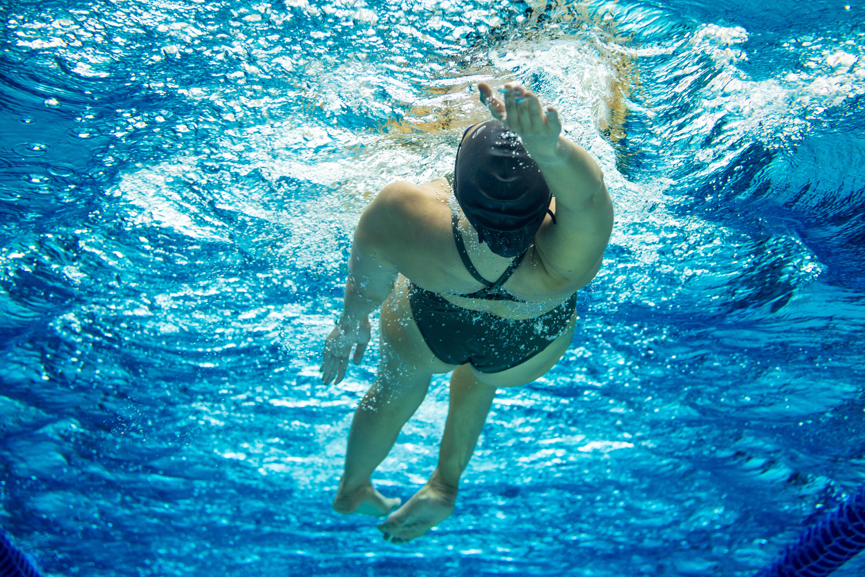 Maillot de bain 1 pièce natation femme, Lexa kaki 11/13
