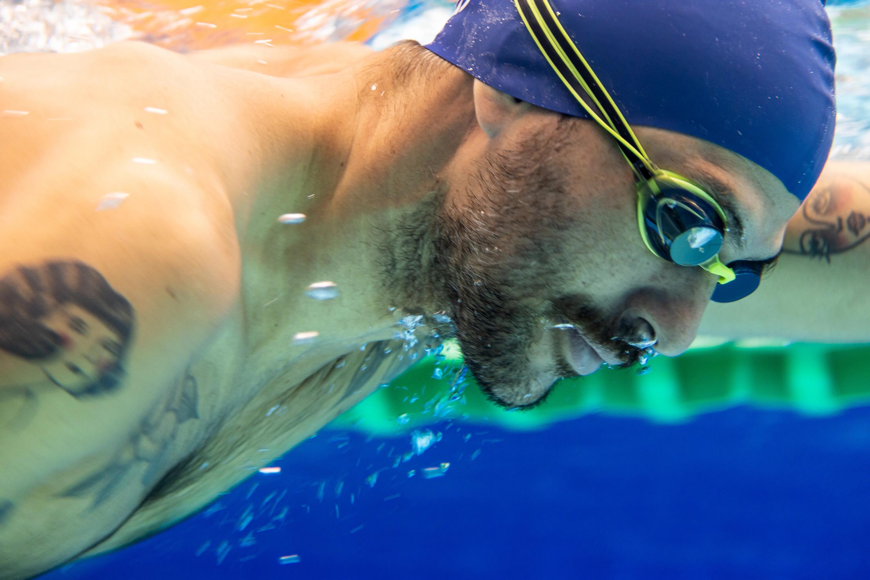 Occhialini piscina SPEEDO VANQUISHER 3.0 specchiati gialli 7/8