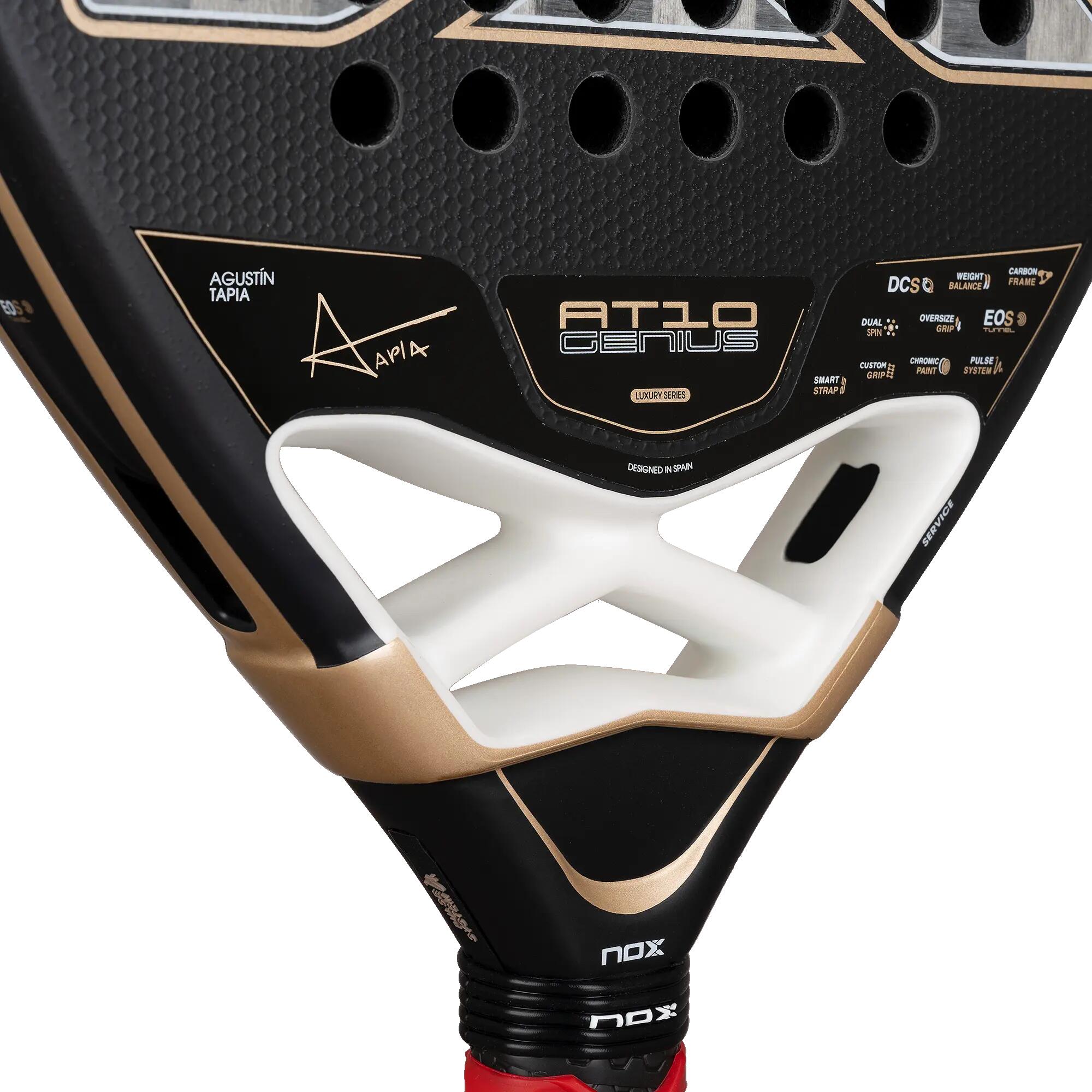 Pala de pádel híbrida Agustín Tapia NOX AT10 Alum XTREM 2026 3/8