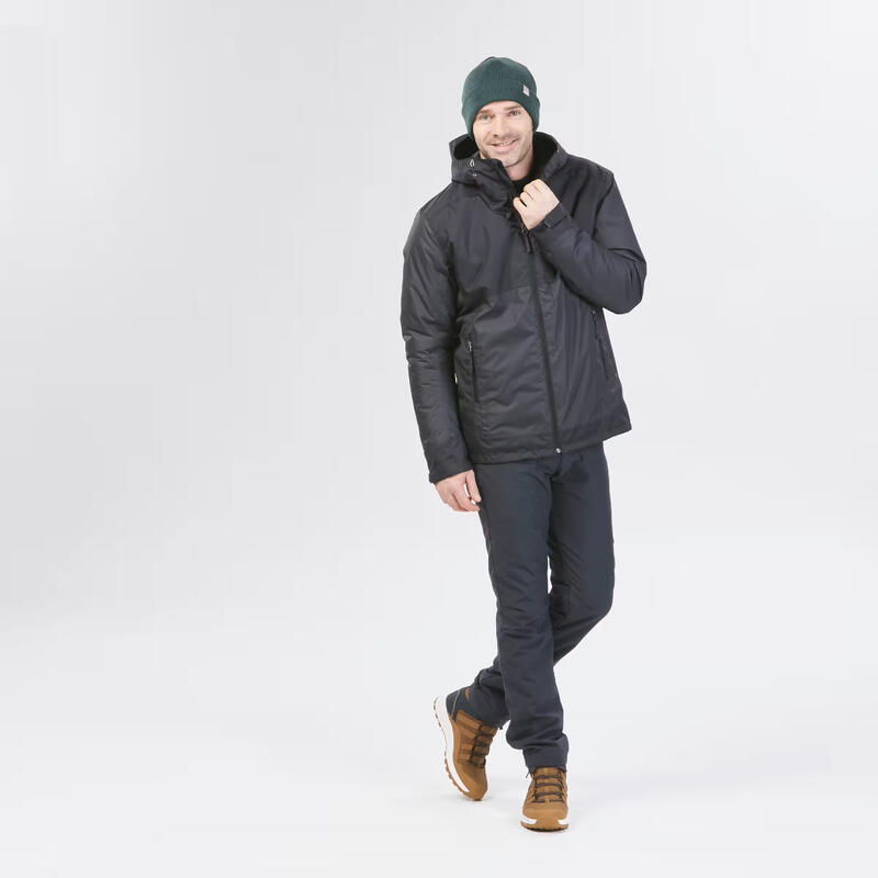 Erkek Outdoor Su Geçirmez Kar Montu/Kışlık Mont - Siyah - NH500 -10 °C