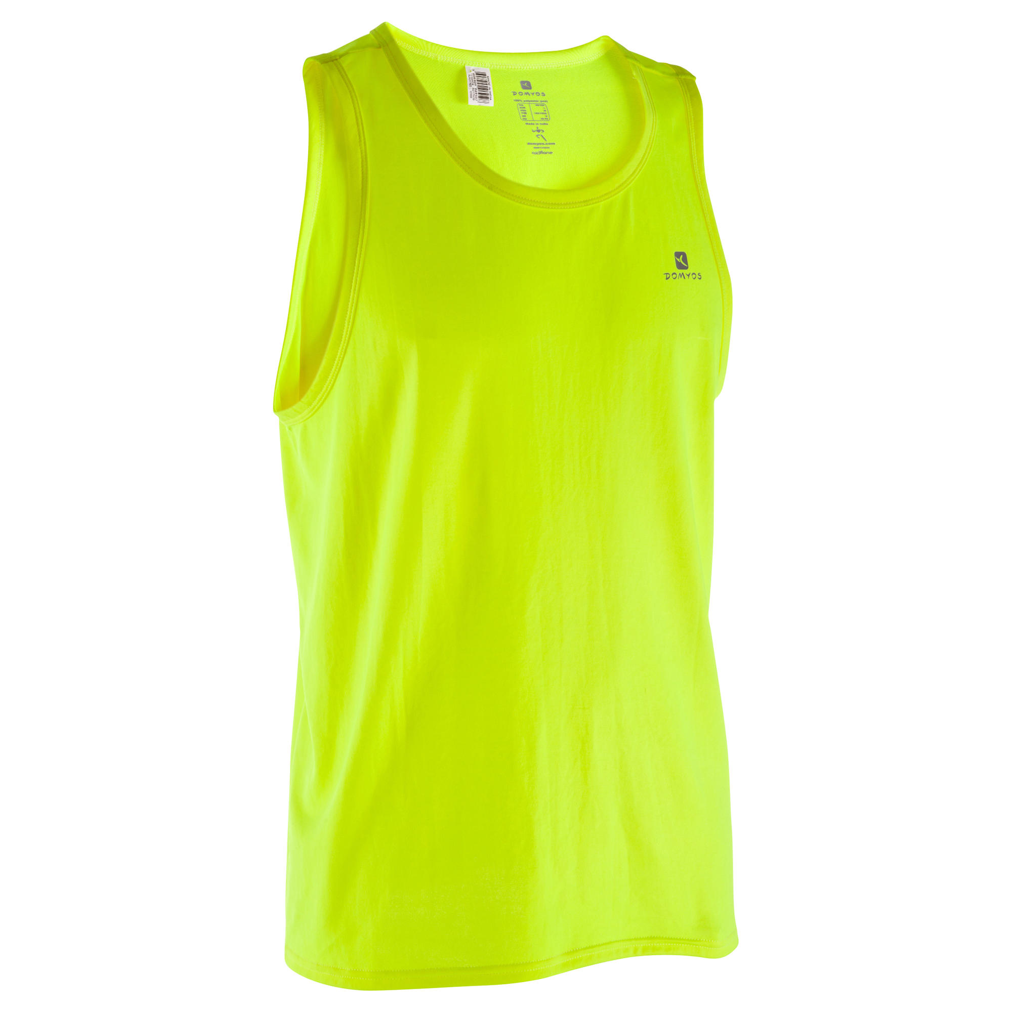 Kolsuz Fitness Kardiyo Tisortu Erkek Sari Domyos By Decathlon