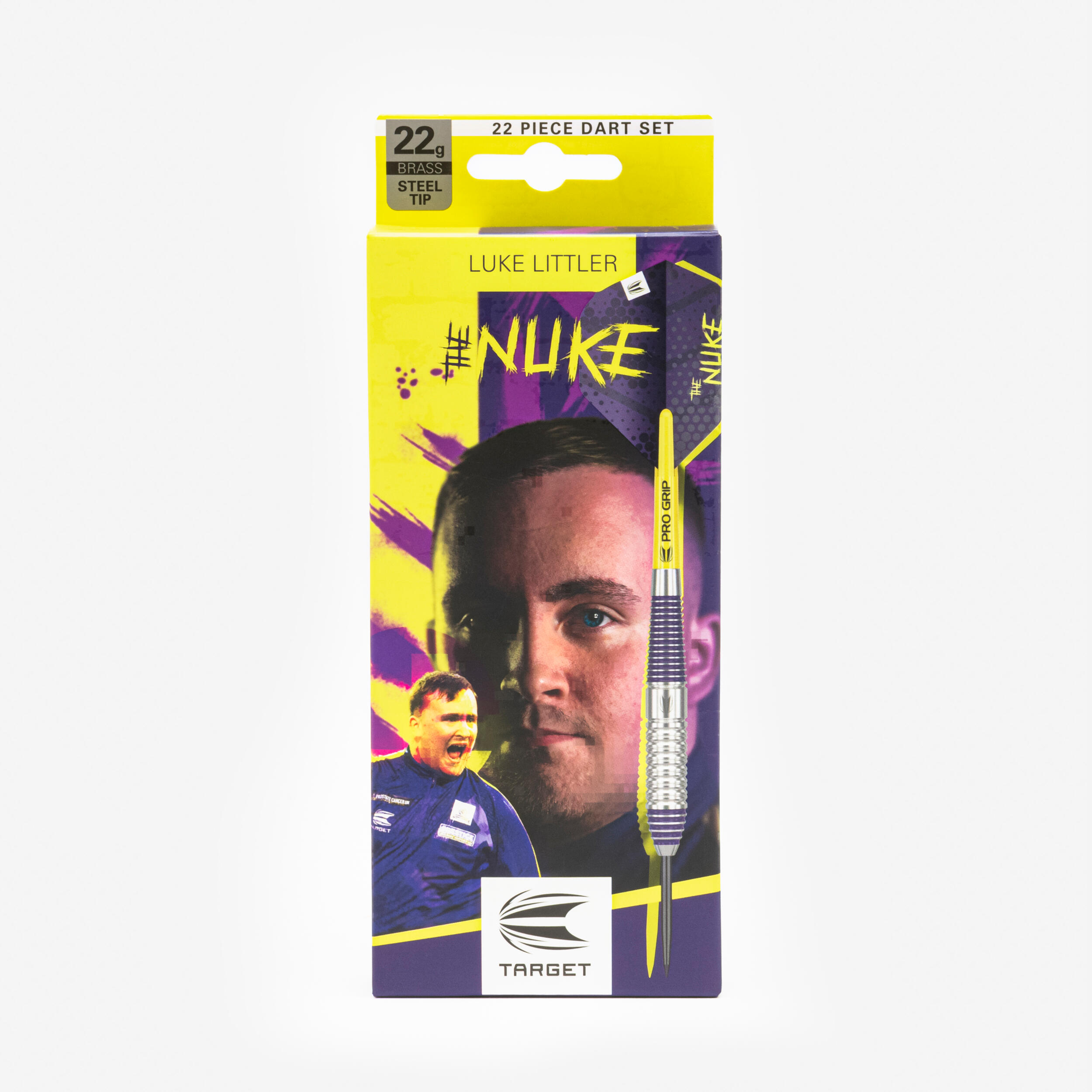SET DE 3 DARDOS PUNTAS ACERO LUKE LITTLER BRASS - 22 G 5/6