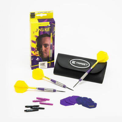 Set van 3 luke littler-darts van messing met stalen punt 22 gram