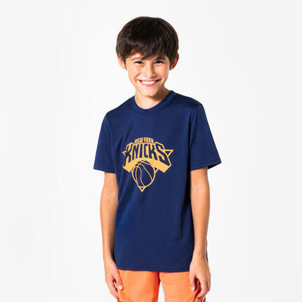 T-shirt de basketball nba knicks enfant - ts 900 jr bleu