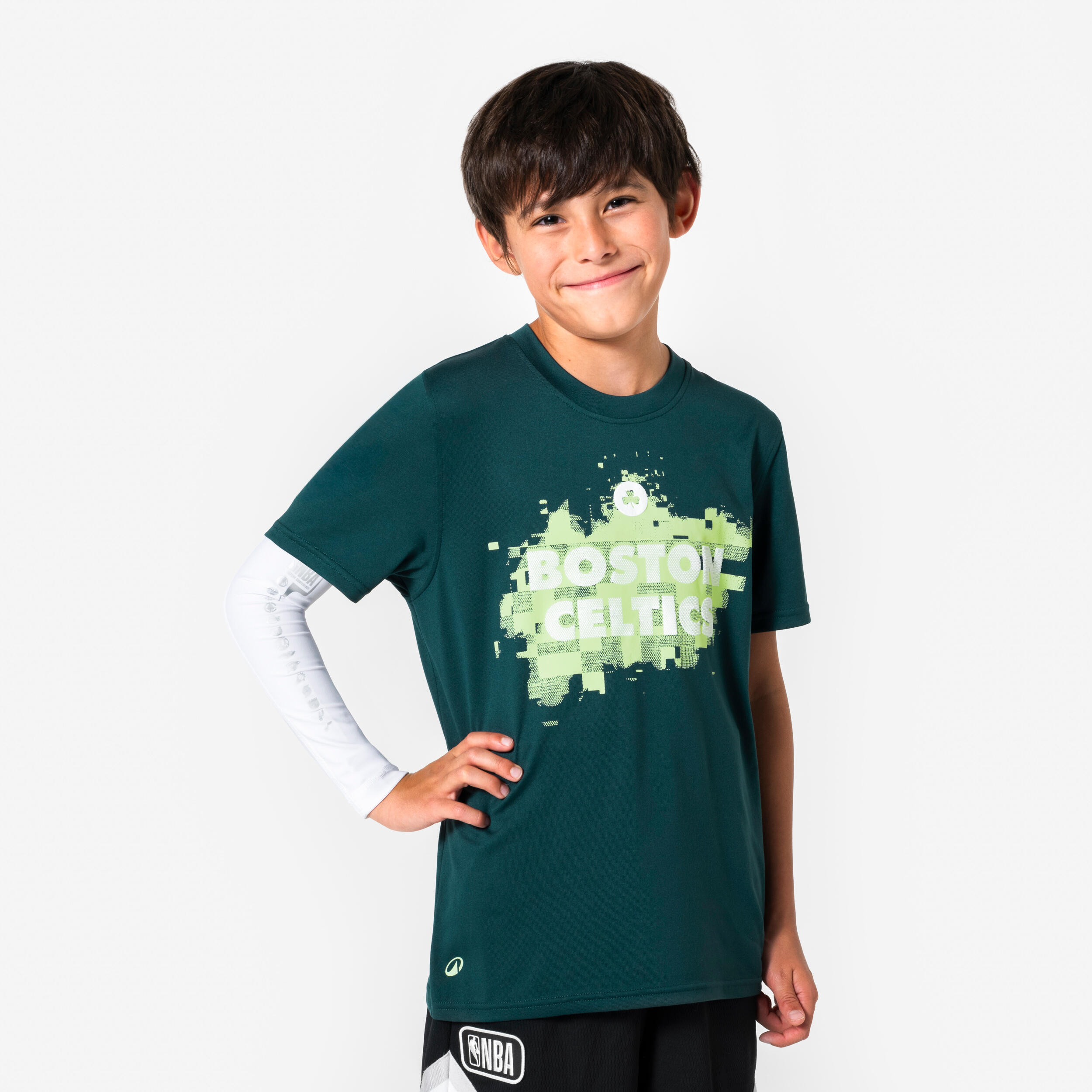 Manchon / Manchette de basketball NBA junior blanc 6/7