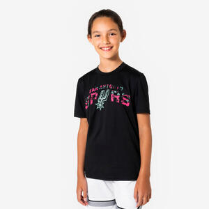 Camiseta de baloncesto NBA Spurs niño, 900 negro
