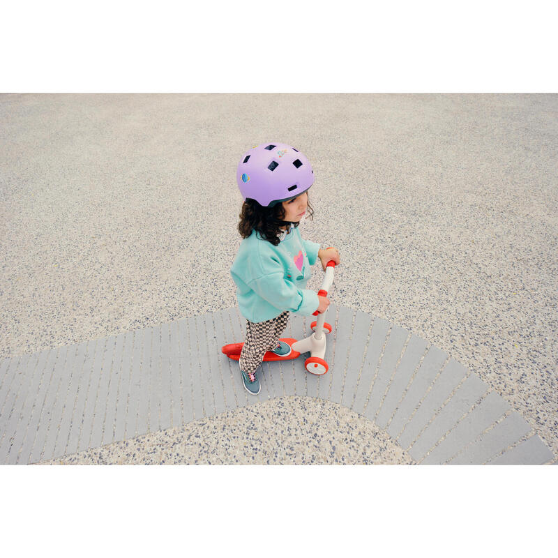 Çocuk Paten/Kaykay/Scooter/Bisiklet Kaskı - Lila - B100