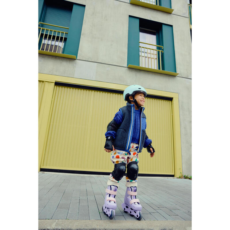Cască role skateboard trotinetă bicicletă B100 verde copii